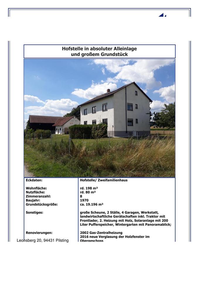 Thumbnail-Hofstelle in idyllischer Alleinlage - perfekt für Pferdeliebhaber