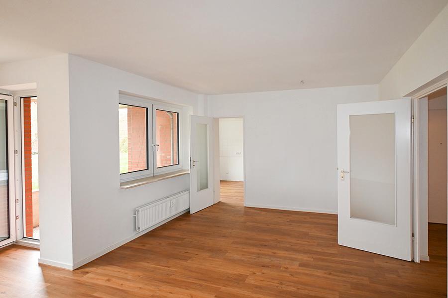 Thumbnail-Hannover-Badenstedt: Modernisierte Erdgeschosswohnung mit Balkon und Tiefgarage!