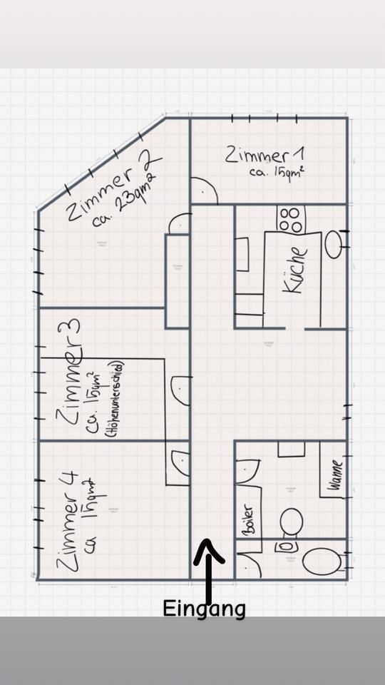 Thumbnail-4 Zimmer Wohnung 130qm2 in bester Oberstadt-Lage