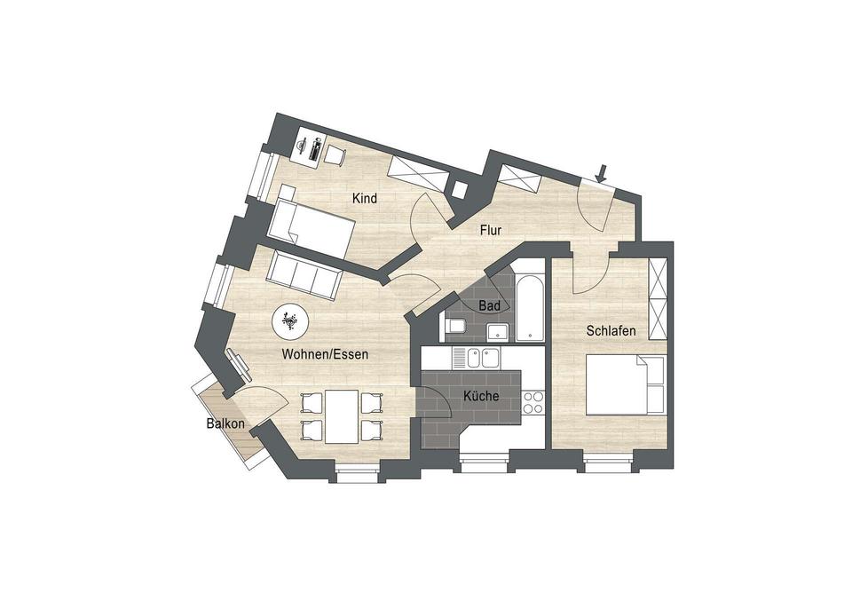 Thumbnail-Neu & In Renovierung! I Neue Einbauküche I Bad mit Wanne