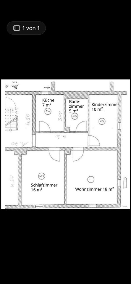 Thumbnail-Frisch sanierte 3- Zimmer Wohnung in ruhiger Lage in der Südstadt