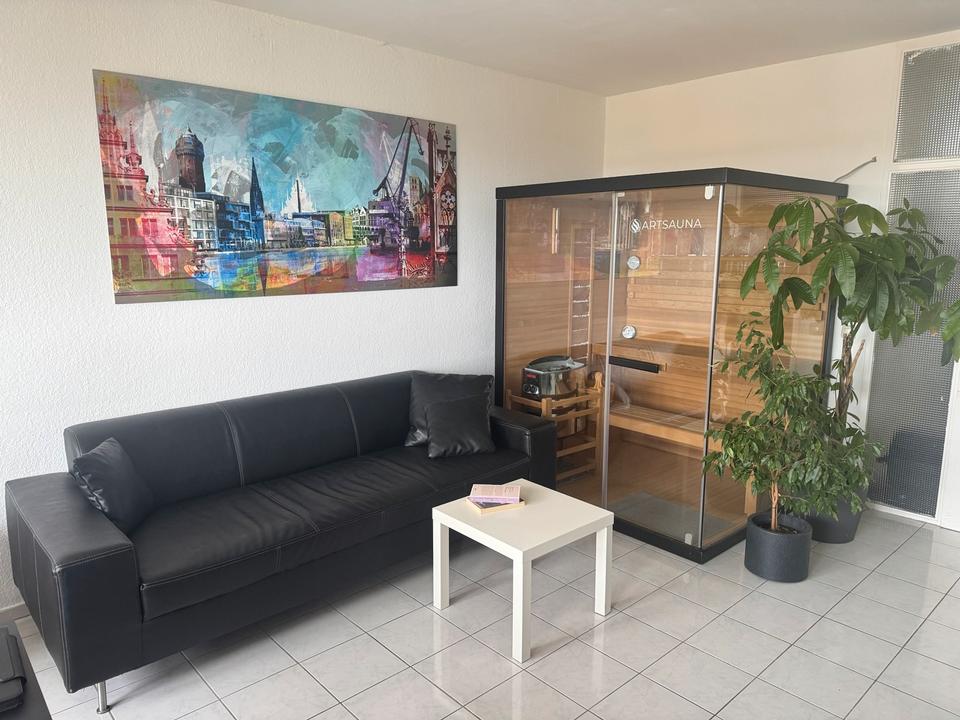 Thumbnail-Möblierte Moderne 2-Zimmer Wohnung mit Sauna und Balkon