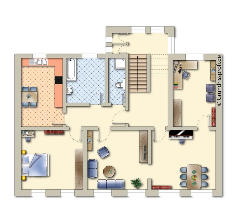 Thumbnail-4 Zimmer Wohnung im EG (Hochparterre) zu vermieten!