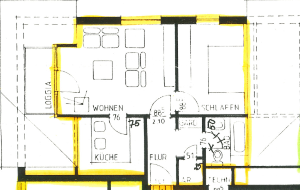 Thumbnail-2-Zimmerwohnung im ruhigen Wohngebiet (565-12)