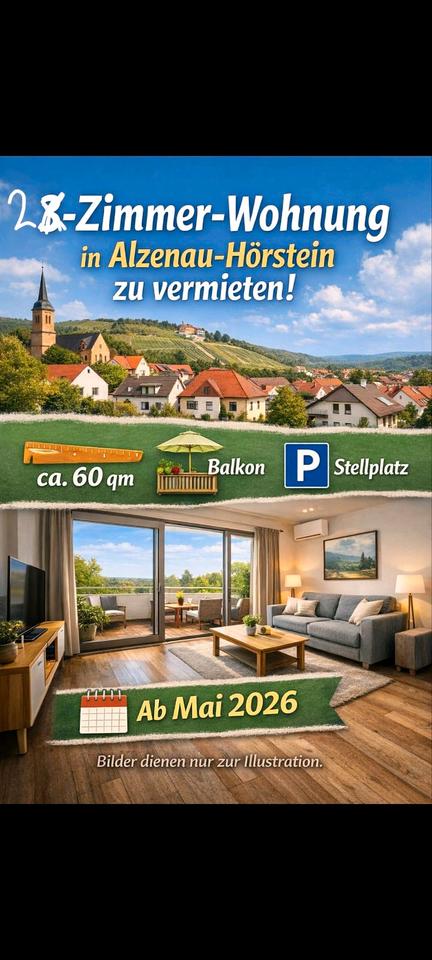 Thumbnail-2 Zimmer Wohnung in Alzenau Hörstein, Balkon, Stellplatz