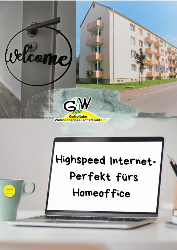 Thumbnail-Gemütliche 3-Raumwohnung mit Balkon im Geiseltal