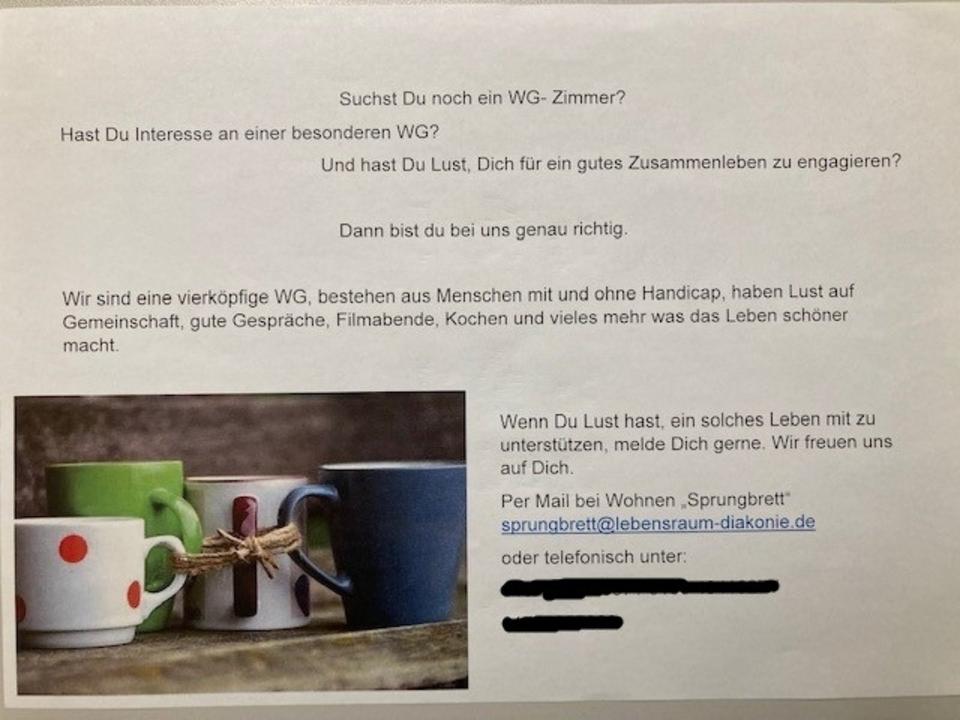 Thumbnail-WG Zimmer in inklusiver WG