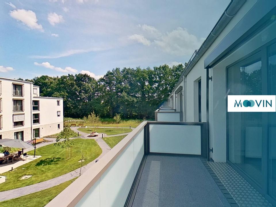 Thumbnail-Modern, barrierefrei, geborgen: Schicke 2-Zi.-Whg. mit Balkon, Einbauküche & seniorengerechtem Bad in Neubau