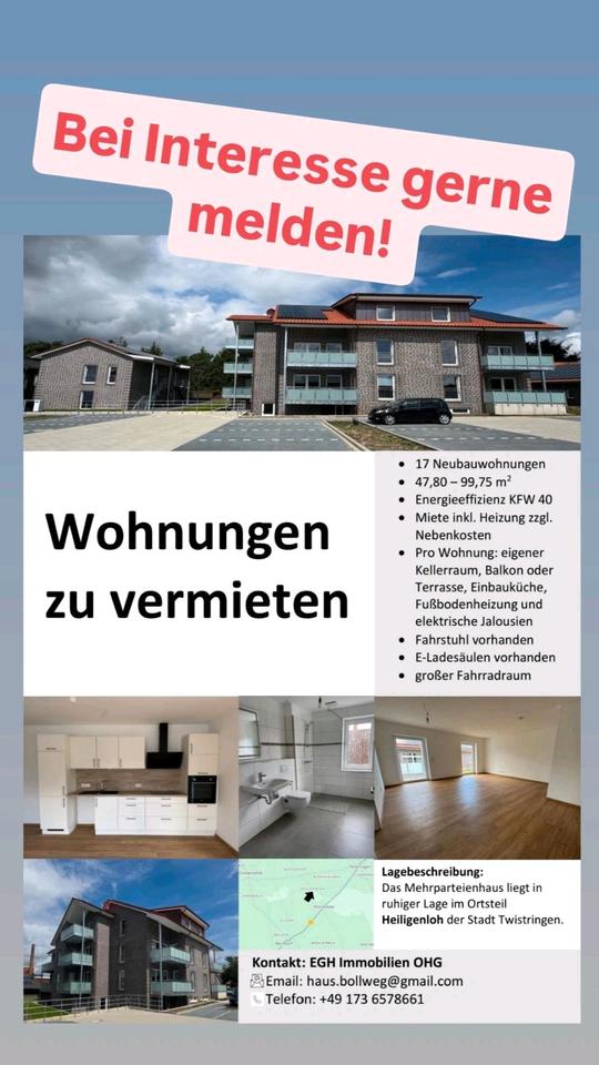 Thumbnail-Neubauwohnung Erstbezug 100 qm Heiligenloh