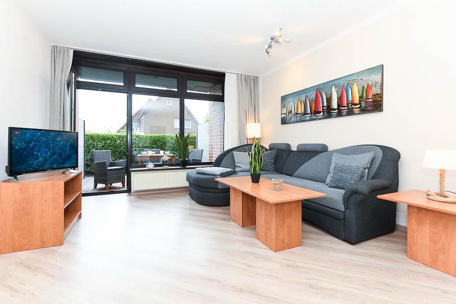 Thumbnail-Ferienwohnung 2 Esens Nordsee, Terrasse, Sauna, Hunde Willkommen