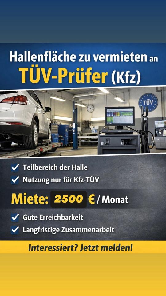 Thumbnail-Prüfplatz für TÜV-Prüfingenieur zu vermieten – Köln