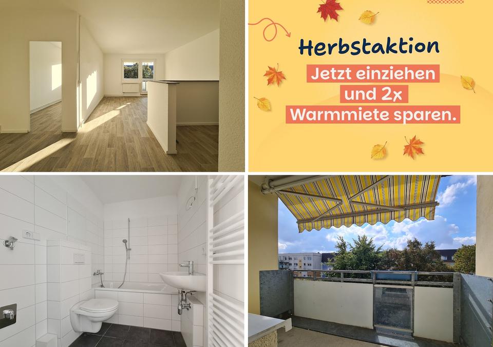 Thumbnail-Jetzt 2 Warmmieten sichern*: chice Balkonwohnung mit Ausblick, Fahrstuhl & modernem Wannenbad