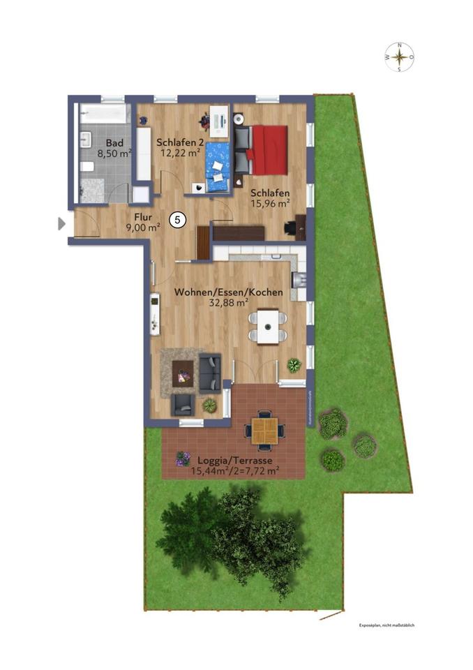 Thumbnail-Helle 3-Zimmer-Wohnung zum Wohlfühlen