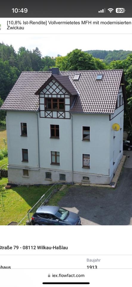 Thumbnail-Wohnung 2 Zimmer 33qm Wilkau-Haßlau