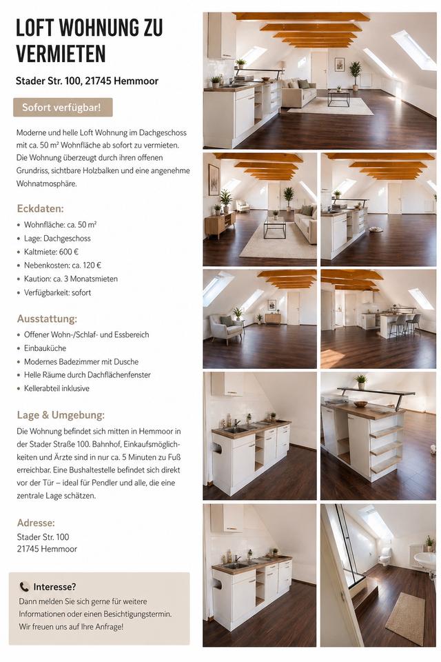 Thumbnail-Helle Loft-Wohnung DG – Hemmoor – sofort Frei