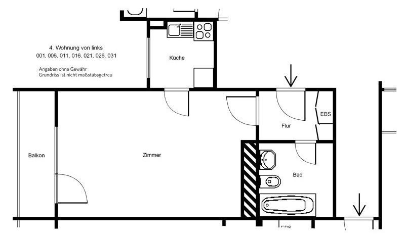 Thumbnail-Modernisierte 1 Zimmerwohnung mit Balkon