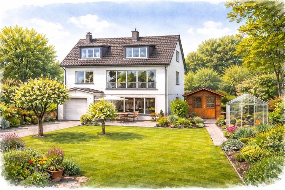 Thumbnail-Modernisierte Doppelhaushäfte in ruhiger Sackgasse, DU-Walsum