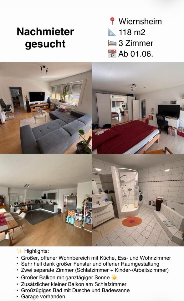 Thumbnail-Helle 3 Zimmerwohnung in Wiernsheim