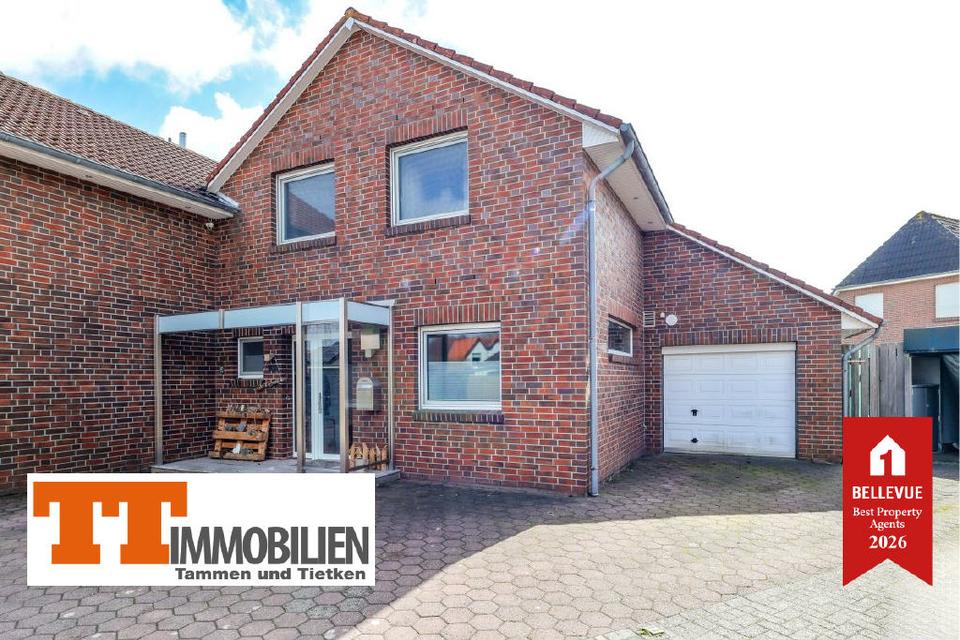 Thumbnail-TT bietet an: Moderne Doppelhaushälfte mit Kamin, hochwertiger Ausstattung, Garten und Garage im Stadtteil Maadebogen in Wilhelmshaven!