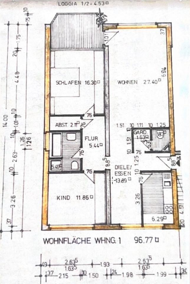 Thumbnail-Frisch sanierte 3,5-Zimmer-Wohnung mit Balkon & großem Kellerraum