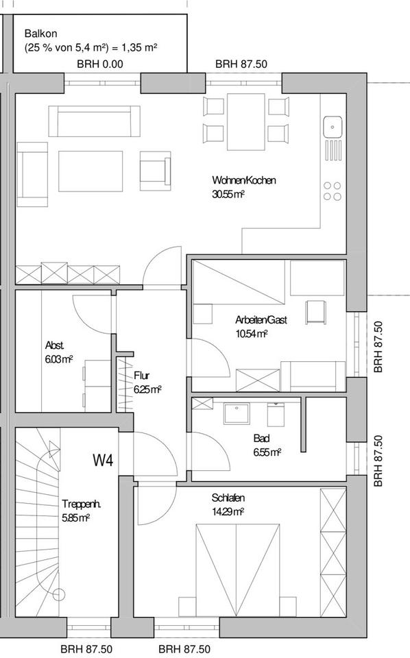 Thumbnail-Helle 3-Zimmer-Wohnung mit Balkon ab 01.07.2026 zu vermieten