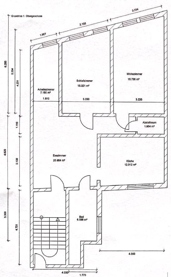 Thumbnail-3-Zi.-Whg., 82 m², frisch renoviert, zentral, Kaltmiete 680 Euro