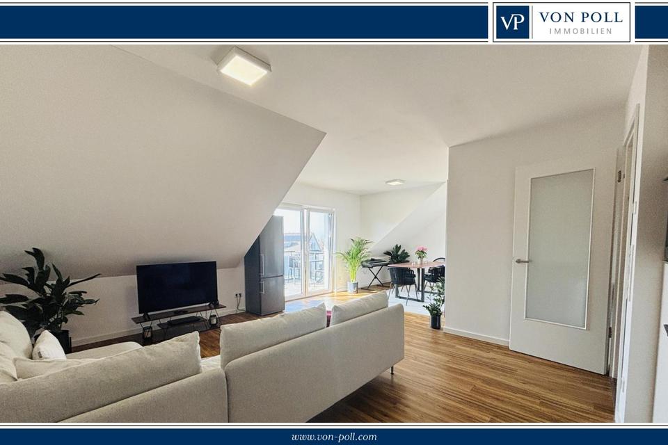 Thumbnail-Hochwertige Dachgeschosswohnung | ca. 80 m² | Stellplatz | KfW 55 | 2 Zimmer | Miete