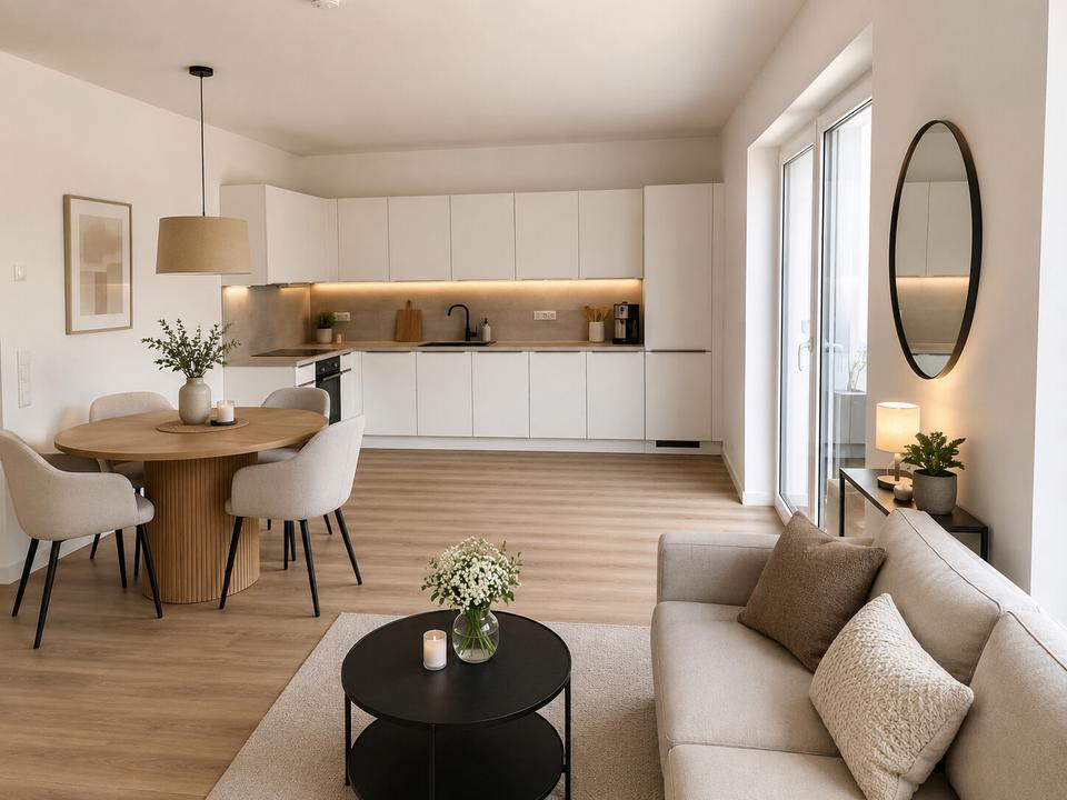 Thumbnail-Moderne 3-Zimmer-Dachterrassenwohnung im exklusiven Spascher Sand