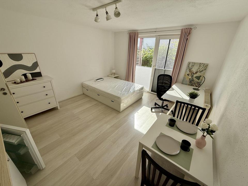 Thumbnail-Möbliert wohnen: Zentrale 1-Zimmer-Wohnung mit Terrasse in Lüneburg