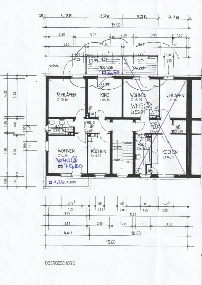 Thumbnail-Helle 3,5 Zimmer Wohnung mit 2 Balkonen