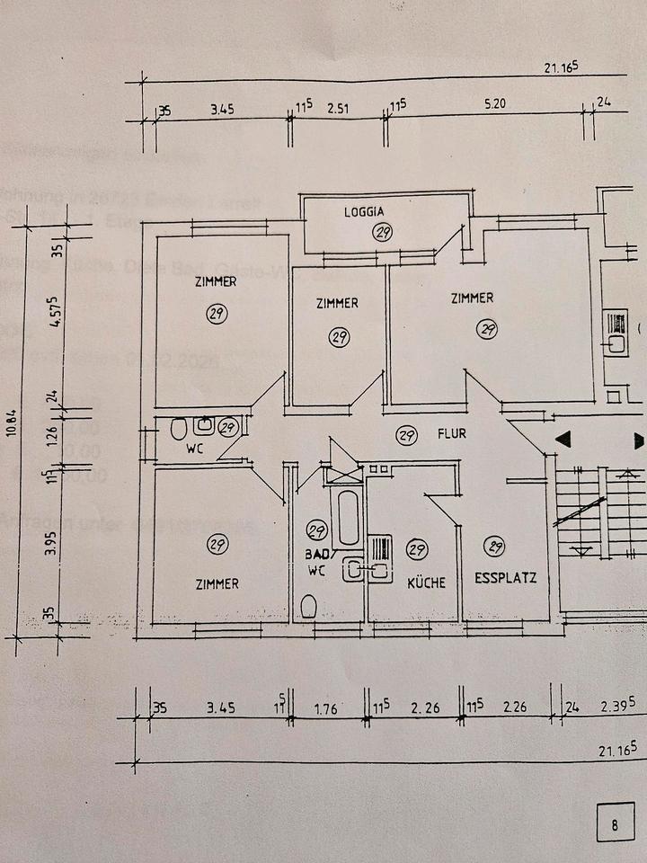 Thumbnail-4,5 Zimmer Wohnung in Emden-Larrelt zu vermieten