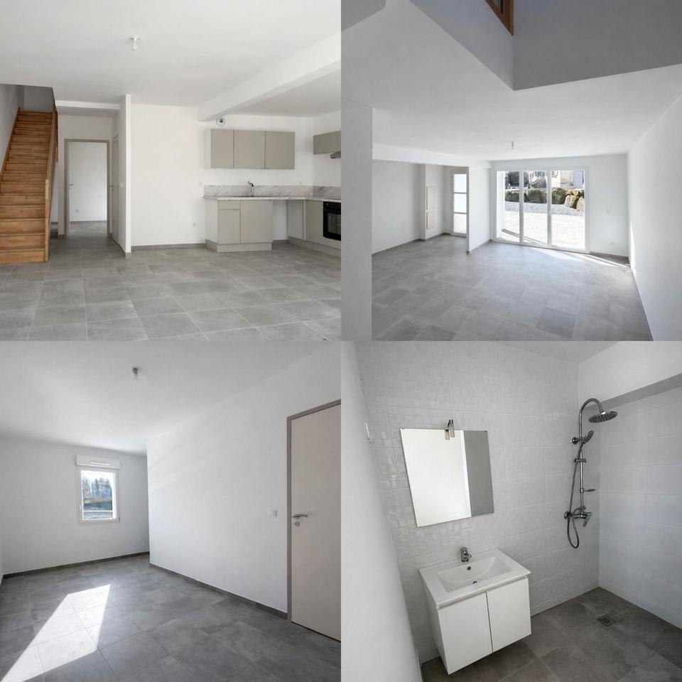 Thumbnail-Neubauhaus 95 m² – 3 Schlafzimmer – Terrasse – Balkon – Parkplatz