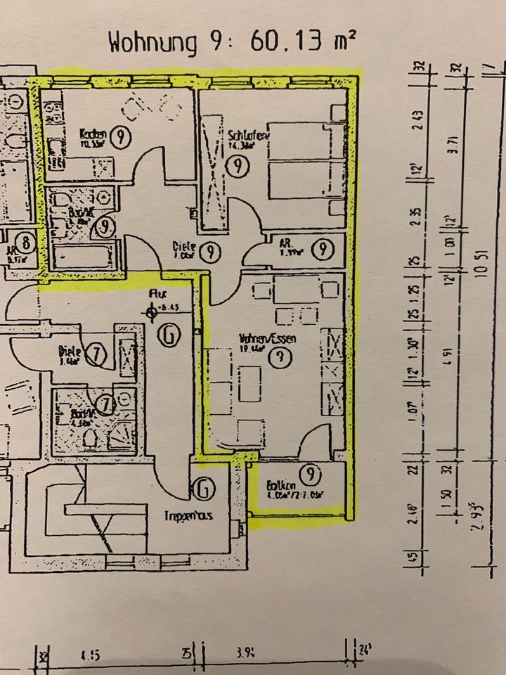 Thumbnail-2-Zi.Wohnung in 96515 Sonneberg ab 1.4.2026 zu vermieten