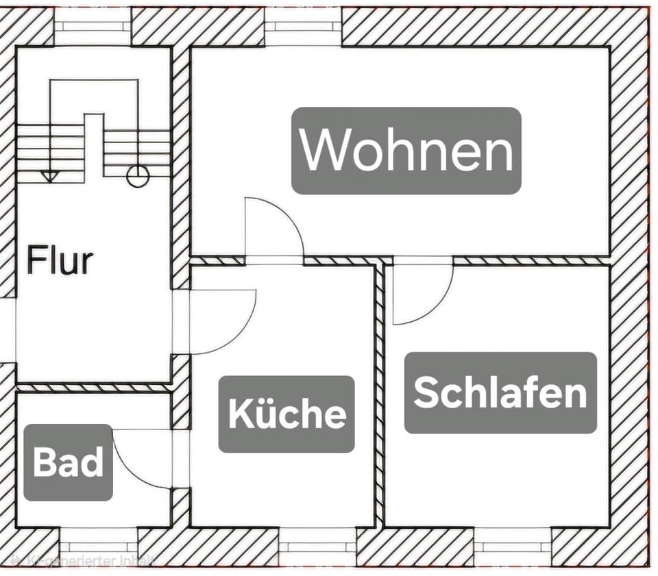 Thumbnail-2 Zimmer Küche Bad in Lautersheim