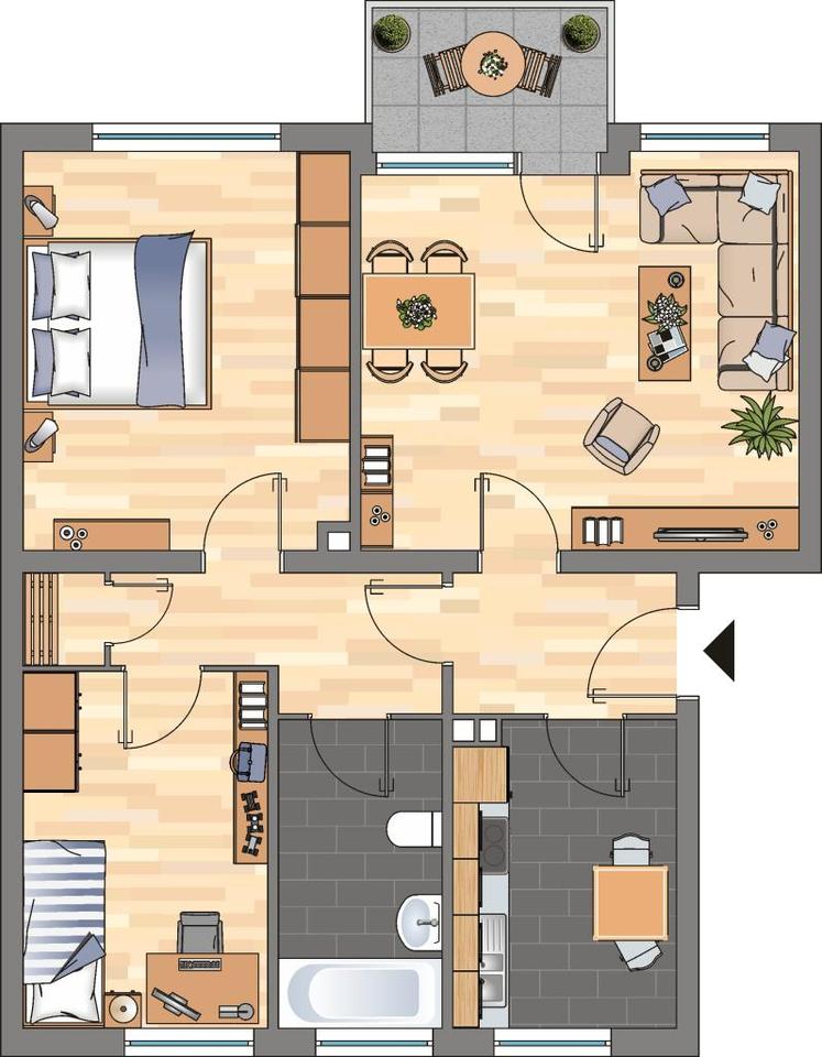 Thumbnail-Demnächst frei! 3-Zimmer-Wohnung in Weißenthurm