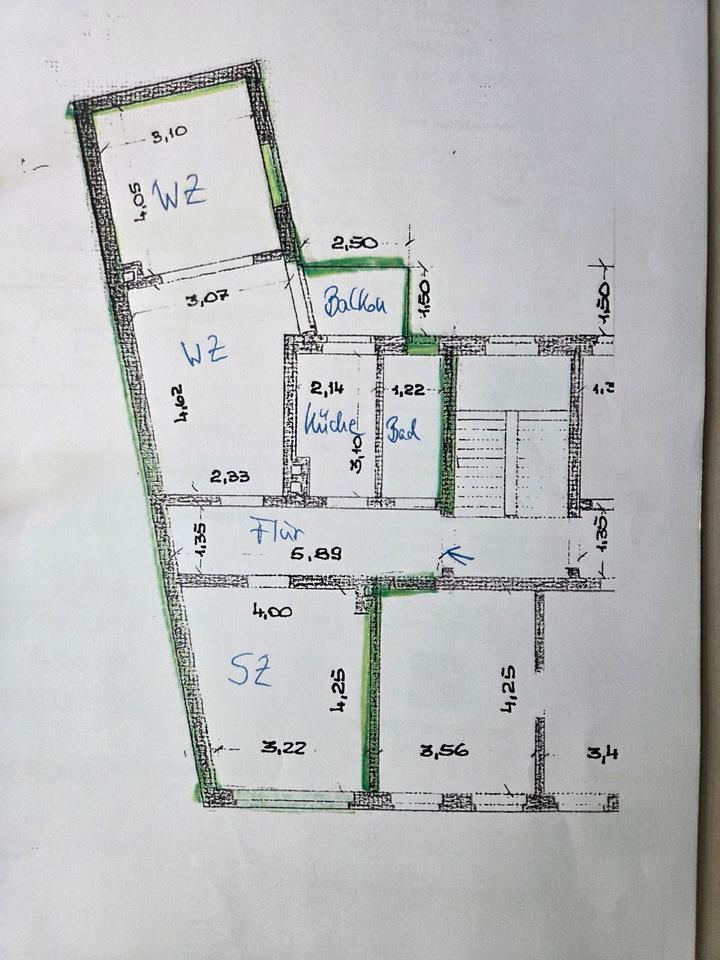 Thumbnail-Zweiraum-Wohnung in Nordhausen