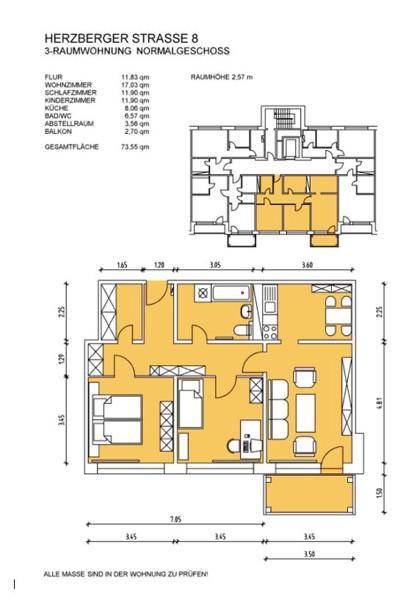 Thumbnail-Ihr neues Zuhause: ansprechende 3-Zimmer-Wohnung