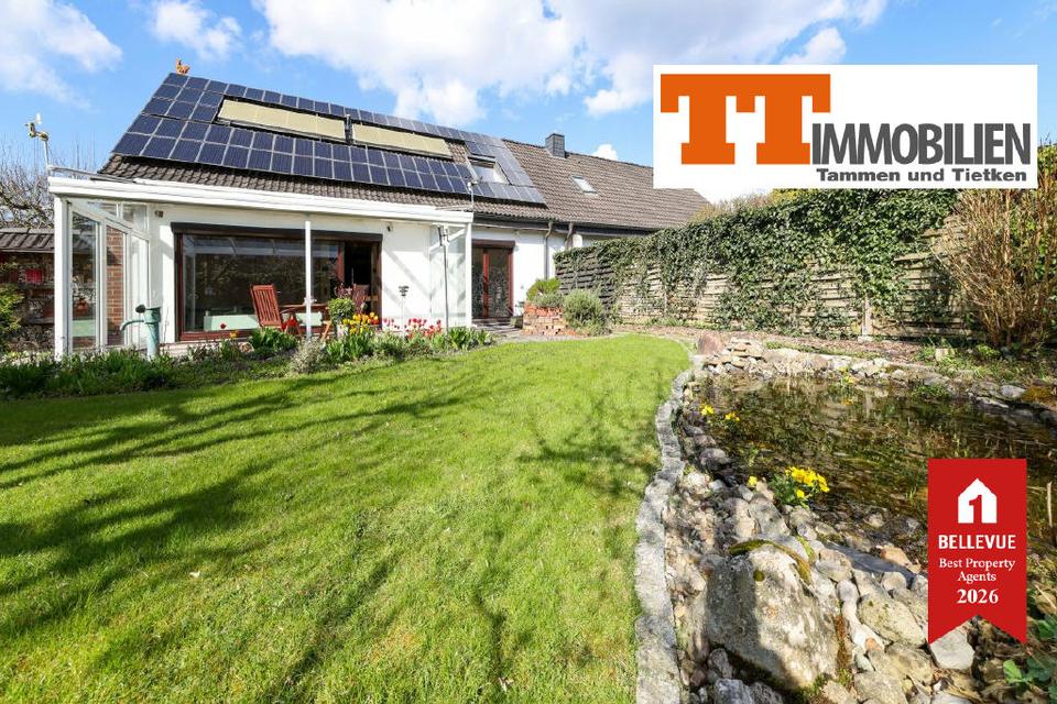 Thumbnail-TT bietet an: Wohnen im beliebten Wiesenhof - gepflegte Doppelhaushälfte mit sonnigem Garten, Garage und moderner Solartechnik!