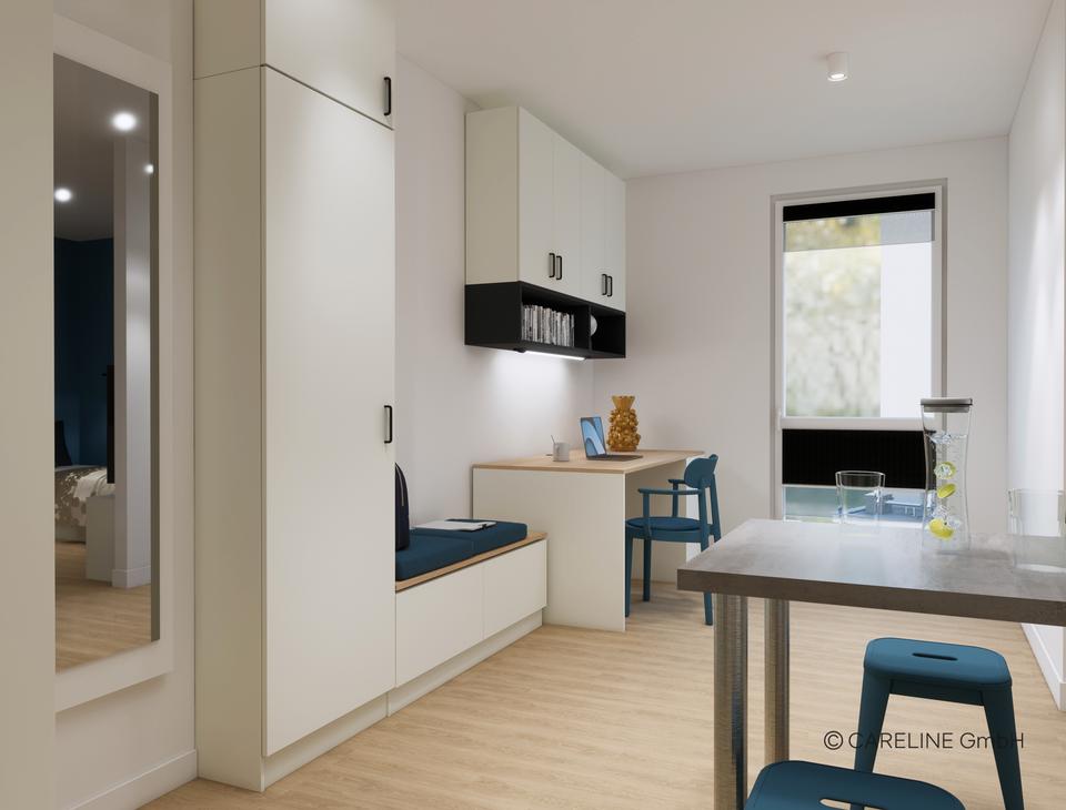 Thumbnail-Stylisches Apartment für Studierende – wohnen im Quartillion Wiesbaden