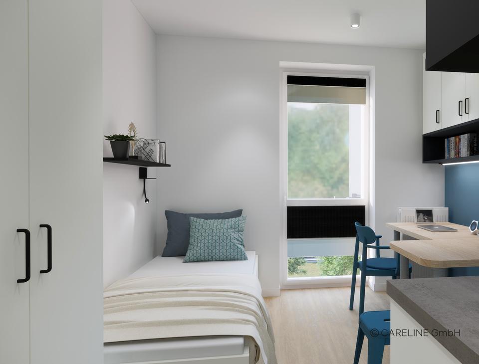 Thumbnail-Modern möbliertes Studentenapartment im Quartillion – zentral im Rheingauviertel