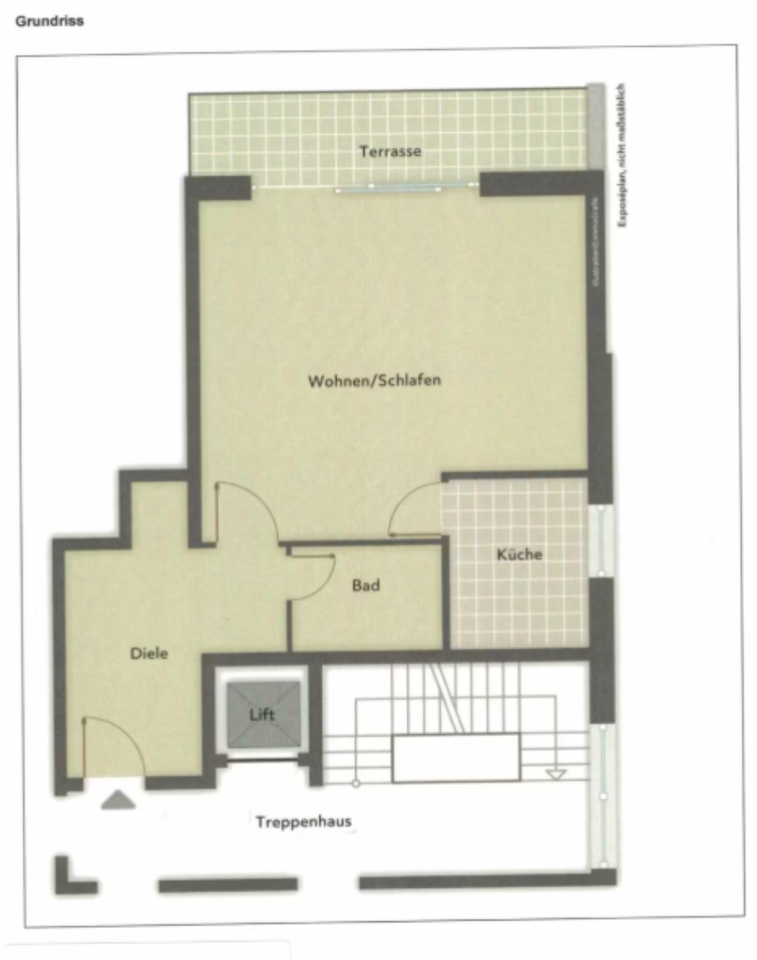 Thumbnail-Wohnung zu vermieten (Helles 1-Zimmer Apartment KDB mit Balkon)