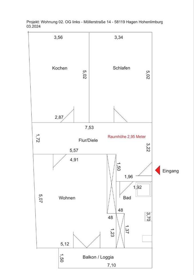 Thumbnail-Charmante 2-Zimmer-Altbauwohnung im Herzen von Hohenlimburg-Elsey