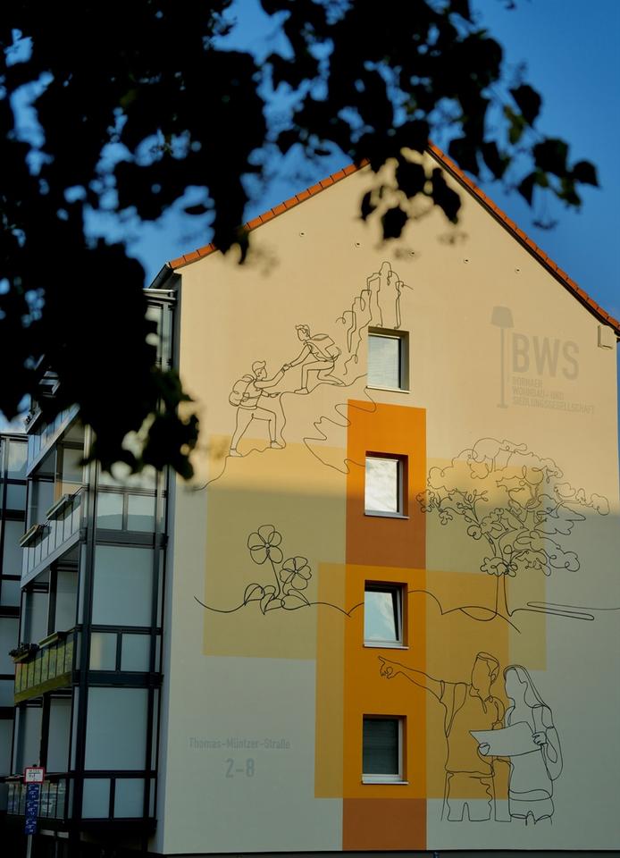 Thumbnail-Möblierte Zweiraumwohnung mit Balkon