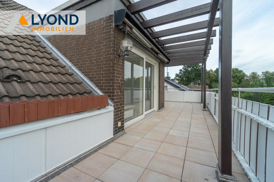 Thumbnail-Sanierte 2-Zimmer-Wohnung mit großer Dachterrasse in ruhiger Lage von Hamm zu vermieten!