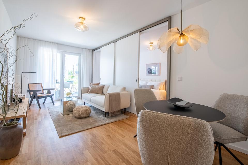 Thumbnail-Ankommen & Wohlfühlen: Sonnige 2-Zimmer-Wohnung mit Süd-Balkon im Grünen – Erstbezug!