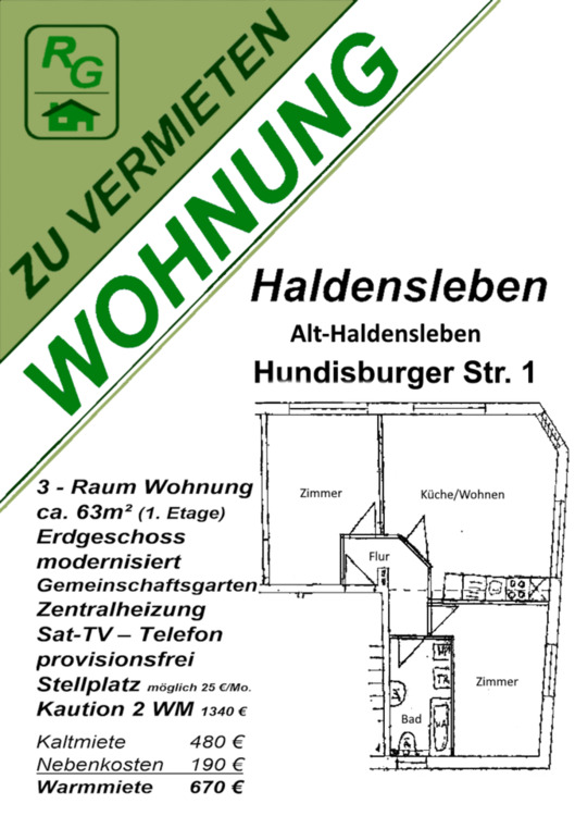 Thumbnail-Haldensleben 3 Raum HU-1-HDL