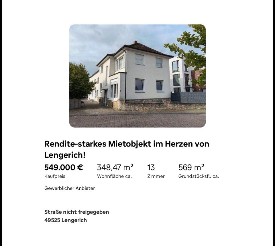 Thumbnail-Rendite starkes Mietobjekt im Herzen von Lengerich