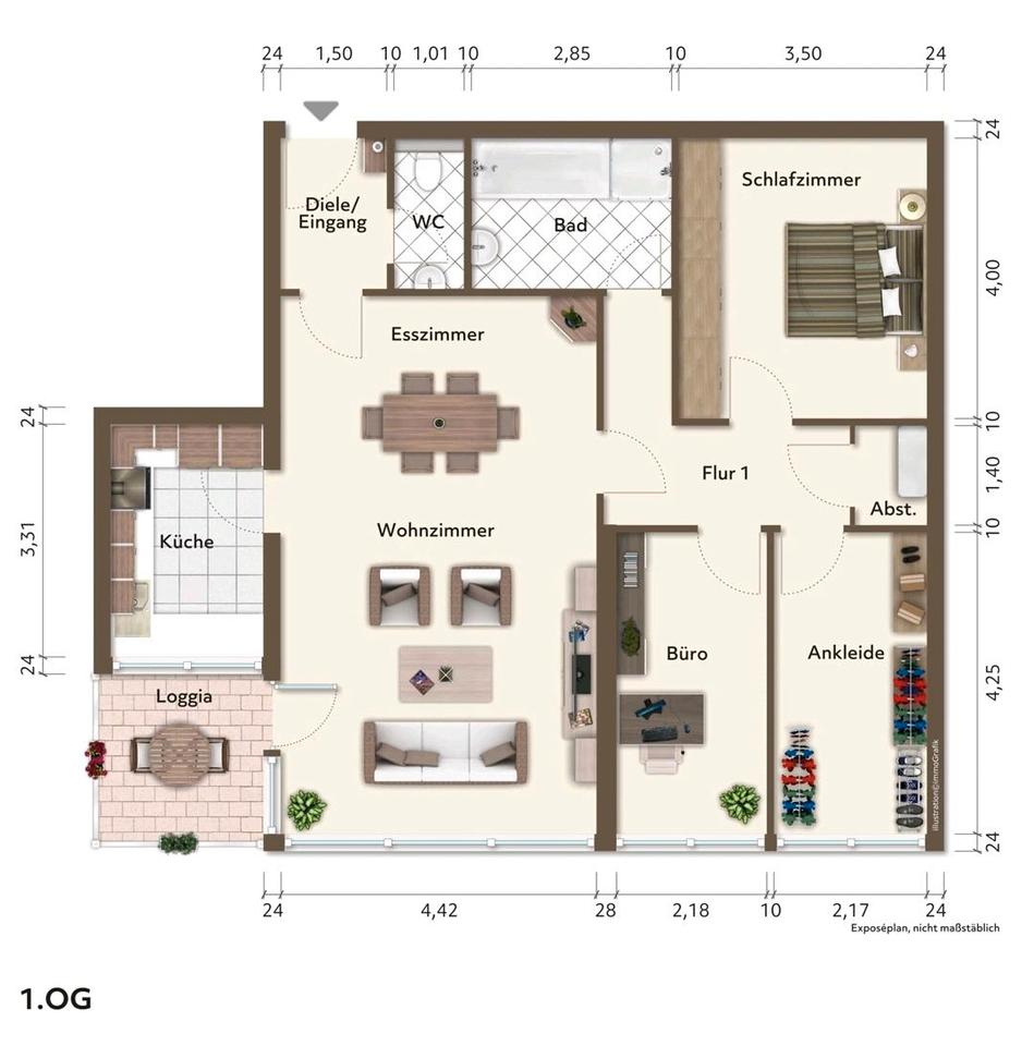 Thumbnail-4 Zimmer Wohnung in 1A Lage ohne Makler