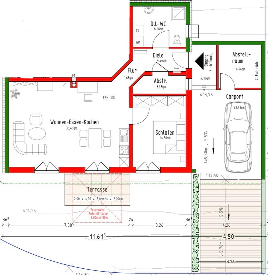 Thumbnail-Erstbezug: Luxuriöse 2,5 Zimmer Einliegerwohnung
