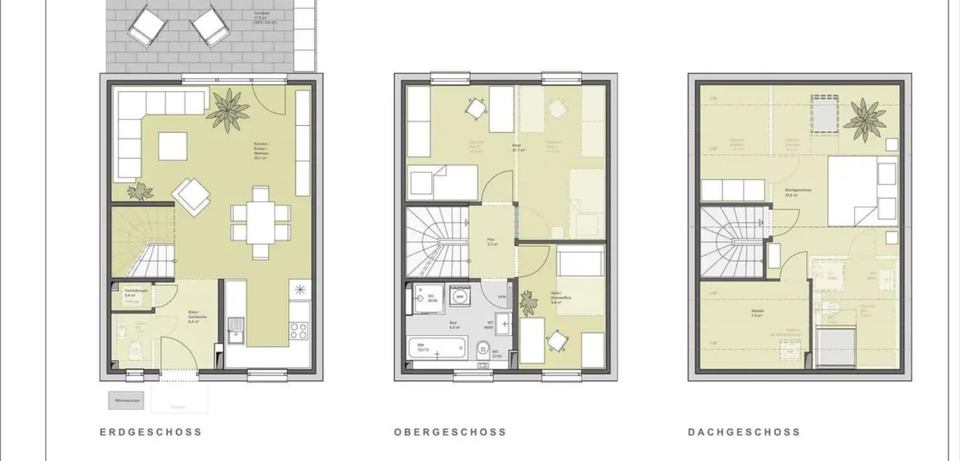 Thumbnail-4-Zimmer RHH KFW 40 mit Terrasse und Garten